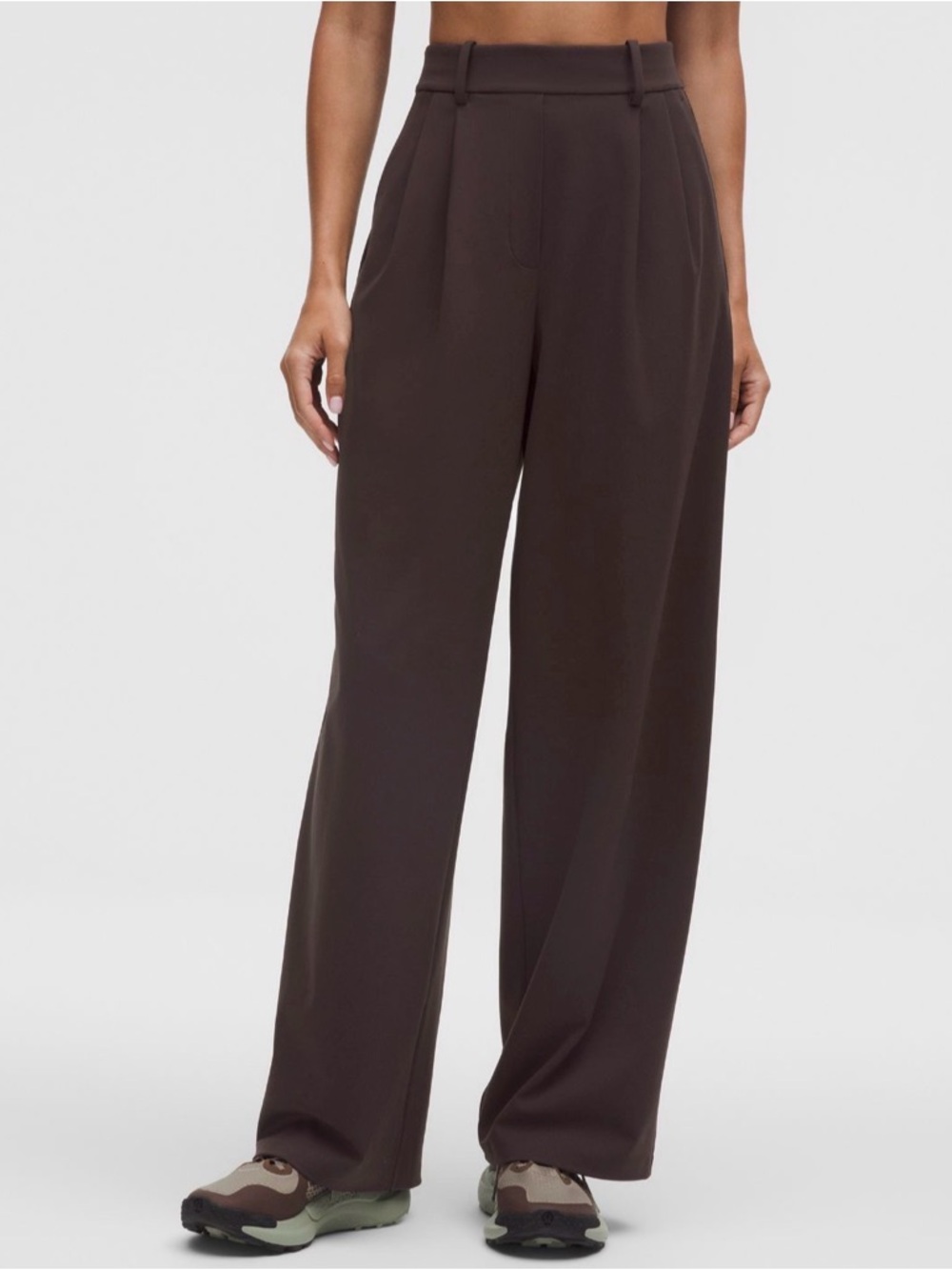 Lululemon Daydrift High-Rise Wide-Leg Trouser Regular Sz Medium Sequoia NWT